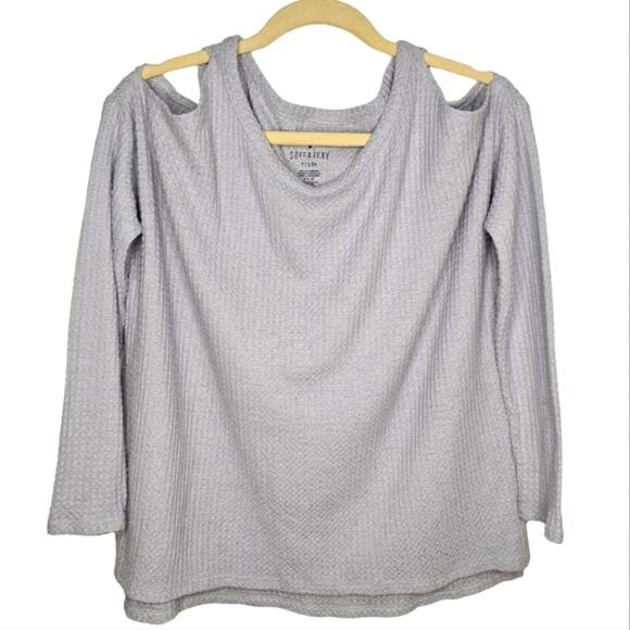 American Eagle Soft and Sexy Plush Open Shoulder Long Sleeve Tunic - Picture 1 of 9